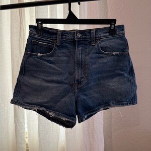 Abercrombie & Fitch Dark Blue Jean Shorts
